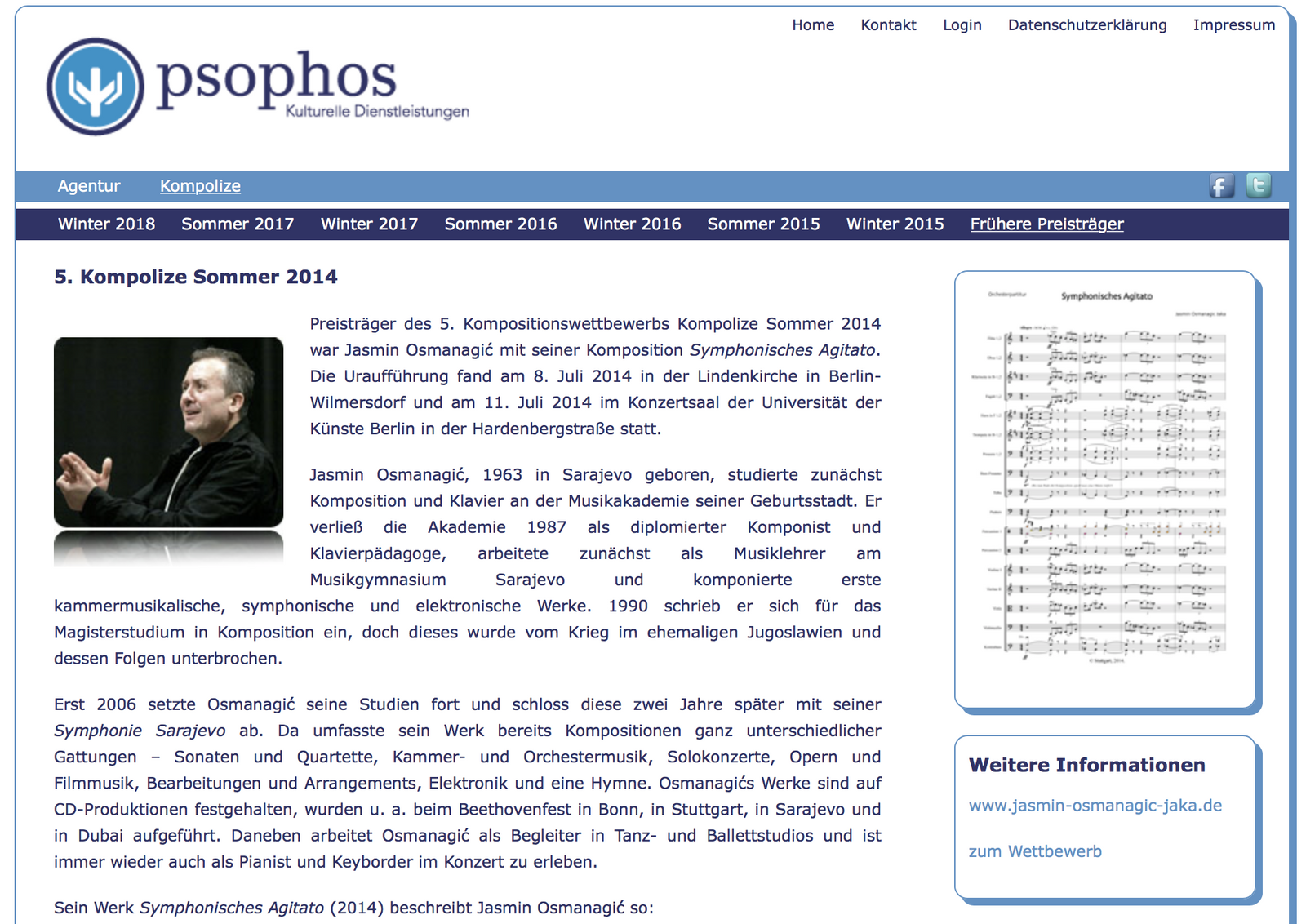 Psophos Kompolize Sommer 2014 archive
