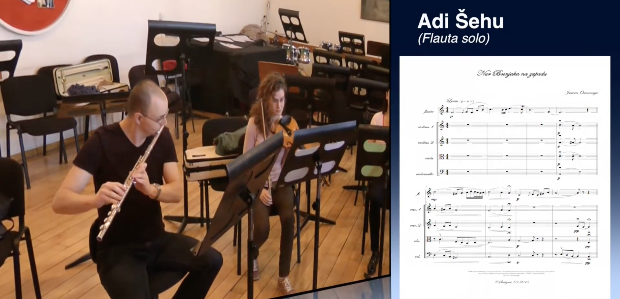 Adi Šehu i partitura Nur Bošnjaka na zapadu